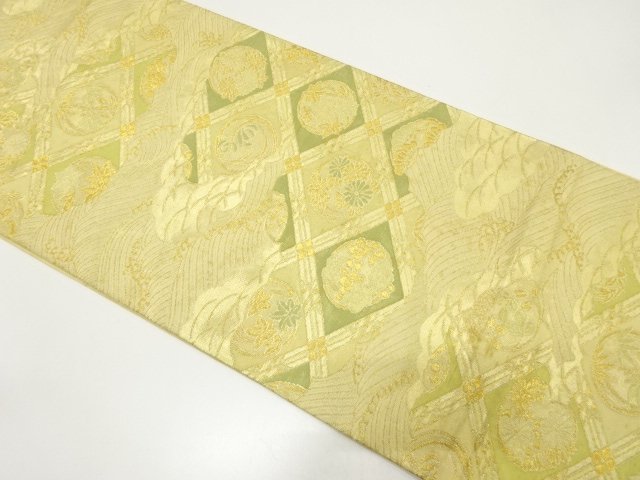 JAPANESE KIMONO / ANTIQUE FUKURO OBI (MATERIALS) / CLOUD-PATTERNED BAC